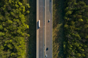 Republic Right of Way - Highway with Trees on Both Sides